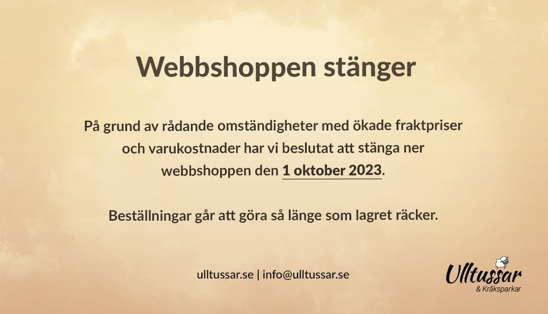 Webbshoppen stänger